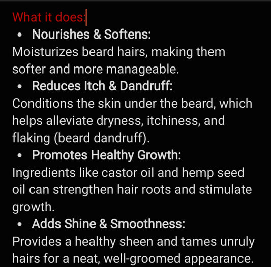 Real growth Righteous men - All Natural beard oil