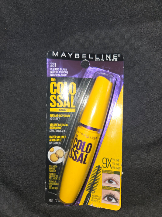 Maybelline The Colossal Mascara in Classic Black (shade 231).